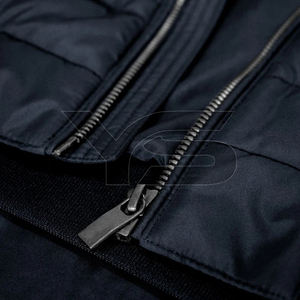 Veste à bulles d'hiver sans manches-Col montant avec fermeture à glissière sur le devant Couleur unie Smart Casual Non-tissé Logo personnalisé Veste bouffante - Product Image 4