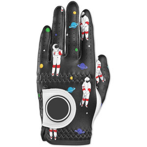 Guantes de golf estampados de cuero de piel de oveja transpirables hechos a medida de alta calidad Servicio OEM Nueva llegada El mejor diseño para la venta en línea - Product Image 1