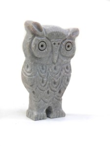 รูปปั้นนกฮูกหินสบู่ธรรมชาติ งานแกะสลักแบบดั้งเดิม สำหรับตกแต่งบ้าน งานฝีมือ ของขวัญวันครบรอบ สวาสติก นำเข้าจากต่างประเทศ - Product Image 3