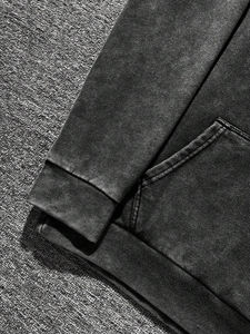 OEM personalizado impreso de alta calidad de los hombres de la calle de peso pesado de impresión gráfica sudadera pantalones cortos conjunto para el invierno para los deportes Casual - Product Image 4