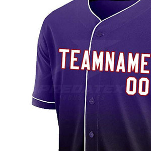 Servicio OEM, Uniforme de Béisbol Personalizado, Transpirable, 100% Poliéster, Ropa Deportiva de Moda para Adultos - Product Image 5