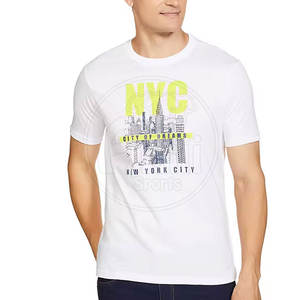 Uso al aire libre Superventas Serigrafía Camisetas 100% Algodón Tejido Transpirable Ecológico Casual Hombres Precio bajo - Product Image 1
