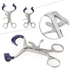 Écarteur buccal manuel en acier inoxydable pour orthodontie dentaire, rétracteur de lèvres et joues en caoutchouc et métal, certifié CE - Product Image 5