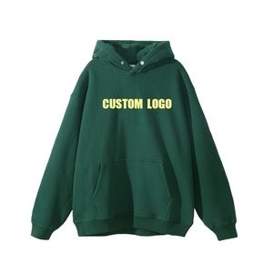 Sweat à capuche polaire oversize vierge personnalisable de qualité supérieure pour l'hiver, avec poche, 100 % coton, vente en gros directe usine - Product Image 1