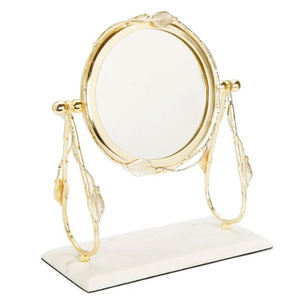 Espejo de Maquillaje Decorativo y Elegante Espejo de Exhibición para el Hogar, Espejo de Pie con Marco de Metal Moderno para Mesa, Perfecto para Tocador - Product Image 2