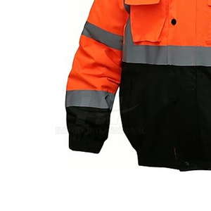 Veste de travail haute visibilité réfléchissante robuste pour la construction, les travaux industriels et routiers, tissu respirant, caractéristiques de protection - Product Image 3