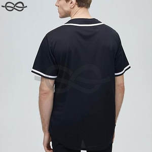 เสื้อเบสบอลแขนครึ่งคอวีเข้ารูปผ้าฝ้ายคอปกเข้ารูป - Product Image 2