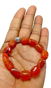 Bracelet en cristal, cornaline rouge, jaspe rouge, charme tête de Bouddha, perles rondes de 8 mm, pierre précieuse, mode, cadeau pour homme et femme, énergie - Product Image 3