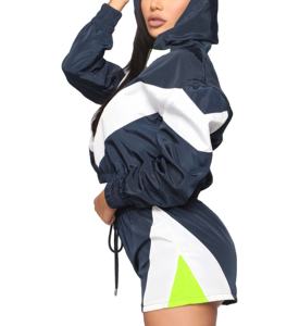 Conjunto de Pantalones Cortos y Chaqueta Cortavientos para Mujer al por Mayor, Conjunto de 2 Piezas Holgado, Transpirable, Talla Grande, Conjunto de Pantalones Cortos y Chaqueta Cortavientos para Mujer 2026 - Product Image 2