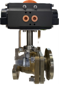 Válvula de Bola con Brida y Revestimiento de PFA, AISI 304/316, ANSI150 B16.5 JIS B2220 10K PN16, Montaje Hidráulico/Manual ISO5211, Base de Montaje ISO General OEM - Product Image 3