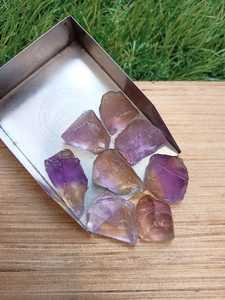 Piedra preciosa áspera suelta sin tratar de cristal de ametrino crudo natural tamaño personalizado para la fabricación de joyas - Product Image 6