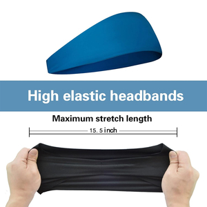 Bandeau de sport, bandeau de course à pied, bandeau de fitness, bandeau élastique pour le cyclisme, le yoga, la salle de sport, foulard de tête pour vélo, tennis, salle de sport - Product Image 6