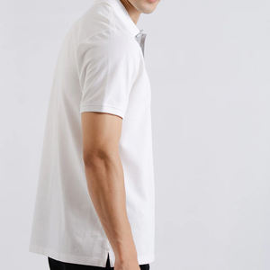 เสื้อโปโลแห้งเร็วสำหรับผู้ชายโลโก้ที่กำหนดเองสไตล์ลำลองเสื้อเจอร์ซีย์ระบายอากาศได้ดีลายพื้นขนาดพิเศษใหม่ - Product Image 5