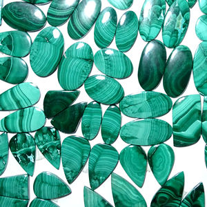 Natural Malachite Pair Gemstone for Earring Natural Gems Pair for Earring Loose Gems - Product Image 2