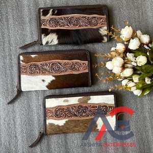 Pochette en cuir à fourrure pour femmes, nouveau Style occidental élégant, pochette en cuir à fermeture éclair - Product Image 1