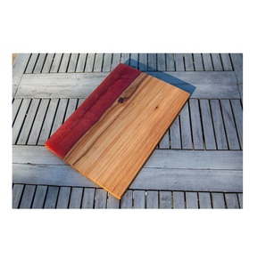 บอร์ดชีสเรซินทำด้วยมือไม้และอีพอกซีเรซินชาร์กีชีสแครกเกอร์เขียงสำหรับบ้าน - Product Image 5