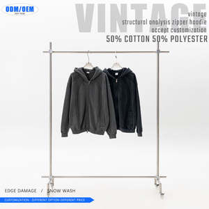 Premium 400 GSM Hoodies Coton Lourd Unisexe Sweats Confortable Chaud Durable Usine Directe En Gros Approvisionnement Personnalisé - Product Image 3