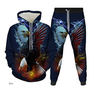 Personalizado Nuevo Diseño Hombres Gráfico Sudadera con capucha Chándal Sudaderas Conjunto - Product Image 1