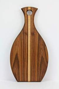 Planche à découper en bois naturel de qualité supérieure Rectangle bloc à découper en bambou avec poignée solide Durable cuisine essentielle - Product Image 3