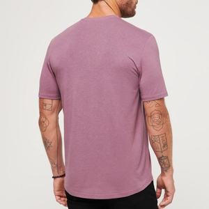 Camiseta 100% de algodón de peso pesado para hombre, transpirable, de secado rápido, ecológica, Camiseta lisa de moda, ajuste Regular, Color sólido, Verano - Product Image 4