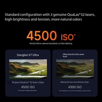 Projecteur Dangbei X7 Ultra DLP 4K LED 3500 lumens ANSI, faible latence de 1 ms, home cinéma pour 3D, Android 14, batterie intégrée, portable