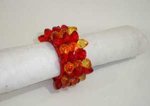 Rond de Serviette Fait à la Main Multi Couleur Fantaisie Cristal Perlé Offre Spéciale Pas Cher Rond de Serviette Cristal Perlé Tabetop Rond de Serviette pour la Fête - Product Image 6