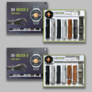 นาฬิกาอัจฉริยะ D9 Watch 4 หน้าจอ IPS ขนาด 2.1 นิ้ว แบบสัมผัส กันน้ำระดับ IP67 เครื่องติดตามสุขภาพสำหรับผู้ชายและผู้หญิง พร้อมชุดสายรัด 7 เส้น - Product Image 2
