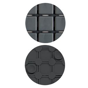 Lote de 6 alfombrillas antideslizantes QUADRO, Color GriMSV. - Product Image 2