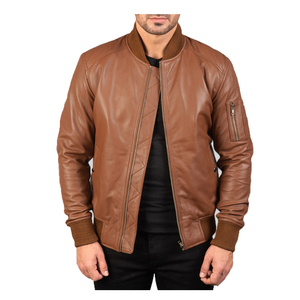 Unisex Slim Leather <b>Jacket</b> Stand Collar Zipper Closure High Street Style OEM Service Available Winter Warm <b>jacket</b> for <b>men</b> - Product Image 6