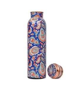 Botella de cobre con estampado térmico al por mayor, 1 L, bebida con estilo con cada sorbo, botella de cobre de 1 l con diseño impreso - Product Image 1