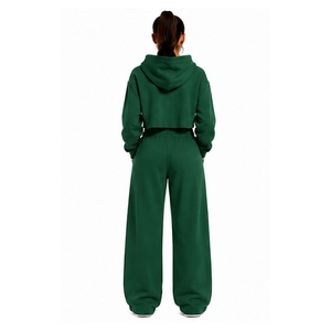 Conjunto Deportivo de Sudadera Corta y Pantalones Jogger para Mujer, Ropa Deportiva de Dos Piezas, a Prueba de Viento, para Entrenamiento, Gimnasio y Ejercicio - Product Image 5