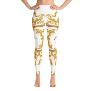 Leggings de sport pour femmes avec logo personnalisé 2026, sublimation, taille haute, compression, vêtements de sport pour la salle de sport, été, décontracté, marque privée - Product Image 1