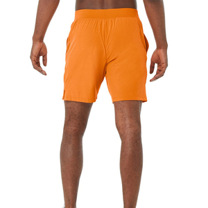 Shorts de sport d'été pour hommes en toile unie tricotés respirants taille mi-haute séchage rapide élastiques pour la course à pied l'entraînement décontracté - Product Image 3