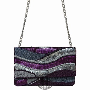Bolso de Mano Rectangular Único con Cuentas Hechas a Mano de Noorims Akbar, Bolso de Poliéster con Cuentas de Vidrio Coloridas, Bolso de Moda, Venta al Por Mayor, Personalizado - Product Image 5