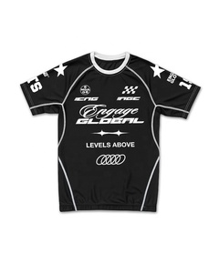 Camiseta de Compresión Deportiva de Manga Larga para Hombre, para BJJ, MMA, Entrenamiento, Gimnasio, Ejercicio, Ajustada al Cuerpo, Elástica - Product Image 1