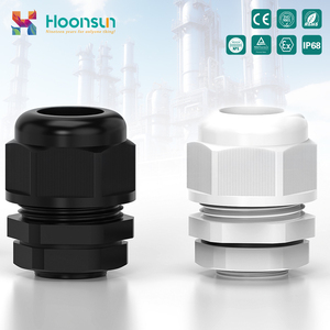 Hoonsun IP68 không thấm nước Cable glands M25 M30 M32 M36 M40 điện dây cable gland trong màu đen và trắng Nylon Cable gland - Product Image 4