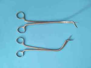 Fórceps de pesca laríngeos quirúrgicos de acero inoxidable de alta calidad profesional, base de fuente Manual, instrumentos quirúrgicos - Product Image 4