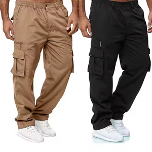 Pantalon Cargo léger multi-poches couleur unie pantalon Cargo à séchage rapide pour adulte taille Cargo pantalon pour hommes - Product Image 6
