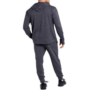 Oem Men Cotton Set 2 Piezas Loose Private Label Two Pieces Sweat Suits Plain Chándal Para Hombres Activewear Chándales - Product Image 4