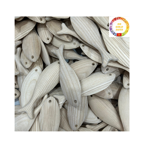 Artisanat de poisson en bois fait à la main en gros du Vietnam pour la décoration tropicale et l'exportation de cadeaux - Product Image 1