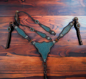 Tout Nickle Hard Ware Véritable Argentina Leather Horse Headstall avec Smartly Fix Buckles Horse Riding Leather Headstall - Product Image 2