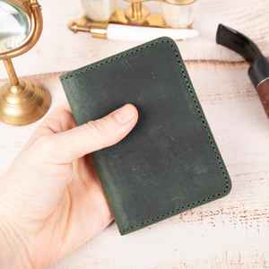 Haute qualité personnalisé couverture complète en cuir véritable porte-carte mode extrêmement mince en cuir porte-carte pour hommes LCH-0032 - Product Image 5