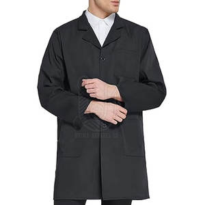 เสื้อกาวน์แพทย์ผู้ชายผ้าฝ้าย 100% คุณภาพสูง ระบายอากาศได้ดี ปี 2025 สำหรับใช้ในโรงพยาบาล พร้อมบริการตรวจจับเข็มและบริการ OEM แบบกำหนดเอง - Product Image 3