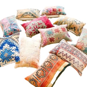 Handwoven Moroccan Kilim Pillow Cover | Vintage Berber Cushion | Wholesale & Small MOQ Supplier - Product Image 1