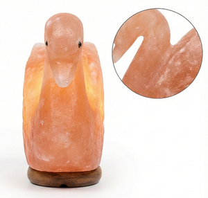 Lámpara de Sal del Himalaya Tallada a Mano en Forma de Sawan, Cristal Rosa Natural, Luz Nocturna con Forma de Animal/Pájaro para Decoración del Hogar y Regalo de Bienestar - Product Image 3