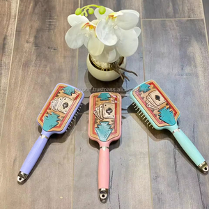 Nuevo peine de cepillo de pelo de vaquera turquesa de cuero mecanizado a mano Real, peine de cuero occidental bohemio, ASES elegantes, usos diarios, accesorio para el cabello - Product Image 4