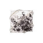 Satin Silk Square Scarf with Floral Print Spring-Autumn Accessory - Product Image 3
