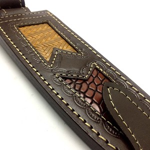 Funda de cuchillo de cuero texturizado hecho a mano personalizado al por mayor OEM en diseño único | Se adapta a cuchillos de hoja fija de 9 pulgadas - Product Image 2