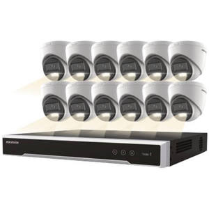 NOUVEAU MEILLEUR FOURNISSEUR D'USINE OEM DE HAUTE QUALITÉ Kit NVR 16 canaux 8MP avec disque dur 4 To et douze caméras tourelles 4MP à vision nocturne. - Product Image 2
