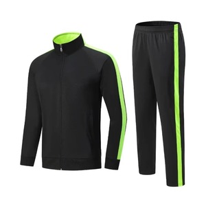 Personnalisable 2 pièces Rugby Football porter veste zippée hauts pantalons hiver automne Fitness exercice vêtements pour l'entraînement et les allumettes - Product Image 5